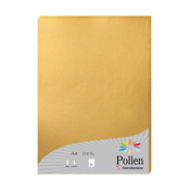 Barvni dopisni karton Clairefontaine, A4, 25 kosov, zlata barva, A4