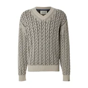SCOTCH & SODA Pulover svetlo bež/črna