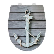 WC deska z visokim sijajem Wenko Rope, 45x36,5 cm