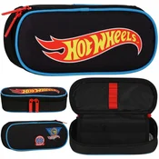 Hot Wheels Hot Wheels Šolski peresnik z več predali, ovalna torbica za fante 22x10x5cm