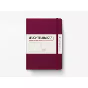 LE NOTEBOOK POCKET A6 HARDCOVER 185 PG RULED PORT RED
