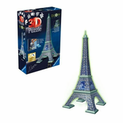 RAVENSBURGER Svetleča 3D sestavljanka Eifflov stolp 224 kosov