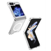 Silikonski ovitek MagSafe za Samsung Galaxy Z Flip 5 - prozoren