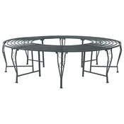 Klupa pod drvetom 8-Broj sjedala O 160 x 44 cm Celik