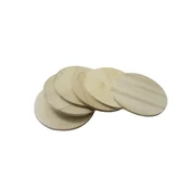 Leseni podstavki za kozarce Pentart okrogli 10 x 0,5 cm - 6 kosov