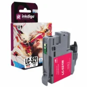 Inkdigo tusz LC521M kompatybilny z Brother DCP-J1260W DCP-J1313DW Certyfikat TÜV