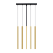 Sollux SL.1198 - Luster na sajli PASTELO 5xG9/8W/230V zlatna