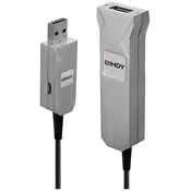 LINDY LINDY USB kabel USB 3.2 gen. 1 (USB 3.0) USB-A vtič\, USB-A vtičnica 50.00 m črna\, siva 42701, (20416523)