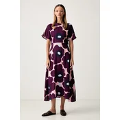 Marimekko obleka A-kroja z lyocellom