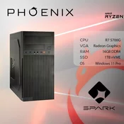 Racunalo Phoenix SPARK Y-265 AMD Ryzen 7 5700G/16GB DDR4/NVME SSD 1TB/500W/Windows 11 PRO