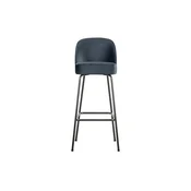 Moder žameten barski stol (višina sedeža 79 cm) Vogue – WOOOD