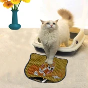 Aberto Design Prostorika za toalet za macke Kdkafa0021, 40 x 50 cm, Žuta
