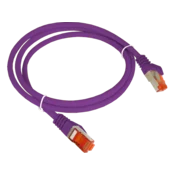 Patch kabel ALANTEC kat 6A S/FTP vijoličen 1m LSOH