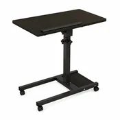 HOME & MARKER Nastavljivo stojalo za prenosnik, 58–83 cm, nagibna delovna površina, 4 kolesca, nosilnost do 20 kg | COMPSTAND