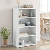 Visoka komoda bijela 70 x 41 x 124 cm od konstruiranog drva