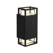 Zidna lampa crna 2xGU10 IP65