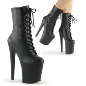 Pleaser XTREME-1020 Faux Leather Black Matte 44