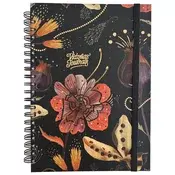 Blok kolegij A4 crte 120L s gumicom Black/Gold Marker 2437