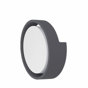 Braytron Zidna baštenska svetiljka BRY-D-OKRUGLA-SIVA-12W-3000K-IP65