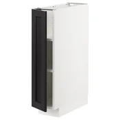 METOD Podni element s policama, bela/Lerhyttan crno bajcovano, 20x60 cm