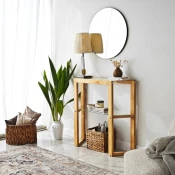 Hanah Home Komoda Trapezoid 85x85x31cm Hrast