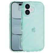 Aurora Wave maska za iPhone 16 - zelena