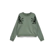 Vero Moda Petite Majica zelena / črna