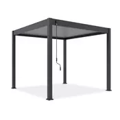 Bioklimatska pergola Antares — Samostoječa/3 x 3/Antracit - Svetlo siva/Ročni