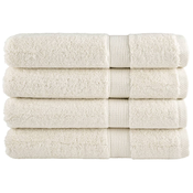 shumee Premium brisače 4 kosi krem 100x200 cm 600 gsm 100 % bombaž