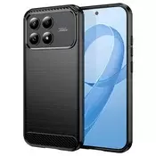 TPU gel ovitek Brushed Carbon za Xiaomi Poco F8 Pro - črn