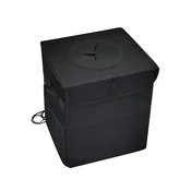 INF Zložljiv avtomobilski koš za smeti, nosilec na naslonjalo, Oxford Black, (5000302000)