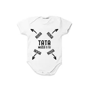 Bodi za bebe Tata možeš ti to cs3920, Beli