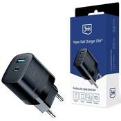 3MK Hyper GaN Charger 33W charger network. Black