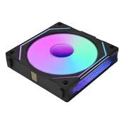 LIAN LI ventilator za ohišje uni fan sl-inf wireless 120 reverse blade argb pwm 120mm, črn