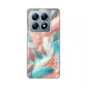 Maska za telefon Silikonska Print za Xiaomi 14T Pro Pastel Feathers