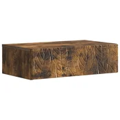 Vidaxl Stenska stranska miza Dimljen hrast 59 x 34,5 x 17 cm