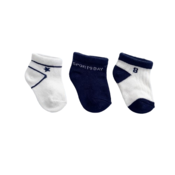 Erbeo Set carapa za bebe, 3 pari, Belo-teget