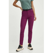 Outdooor hlače Viking Expander ženske, vijolična barva