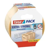 Pakirni trak, 50 mm x 66 m, TESA Extra Strong, prozoren, 66 m
