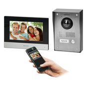 HIKVISION DS-KIS703Y-P družinski video domofonski set, 2-žilni, 7" WI-FI, Full HD, nadometna
