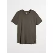 Sinsay - Pamucna basic majica - green spruce
