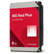 Western Digital 3,5 6000 GB unutarnji SATA III 5400 o/min 256 MB crveni PLUS WD60EFPX tvrdi disk 3 godine