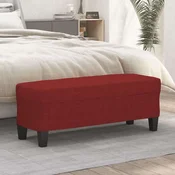 vidaXL vidaXL Klop vinsko rdeča 100x35x41 cm blago, (20955207)