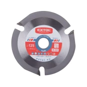 EXTOL Rezalni/rezkalni disk z rezili, premer 125 x 4,0 x 22,2 mm, 3T 8803284