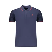 Moška modra polo majica s kratkimi rokavi