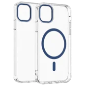 Transparent Color Ring MagSafe maska za iPhone 12/12 Pro – Plava