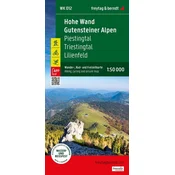 Freytag & Berndt Spodnja Avstrija / Narodni park Hohe Wand, Gutensteiner Alpen, Piestingtal, Lilienfeld, Triestingtal. Vodotesen pohodniški zemljevid WK 012. Izdano 2025.