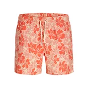 JACK & JONES Kratke kopalne hlače JPSTMAUI FLOWER  kremna / jastog