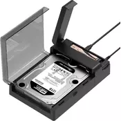 slomart SABRENT M.2 SSD & HDD priključna stanica, NVMe kućište, 2.5/3.5 SATA & M.2, USB C 10Gbps, kloniranje bez povezivanja, M.2 hladnjak (DS-UFNC)