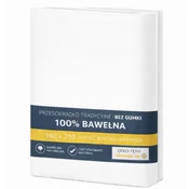 Tradicionalna rjuha z elastiko 100% BOMBAŽ 160x210 BELA